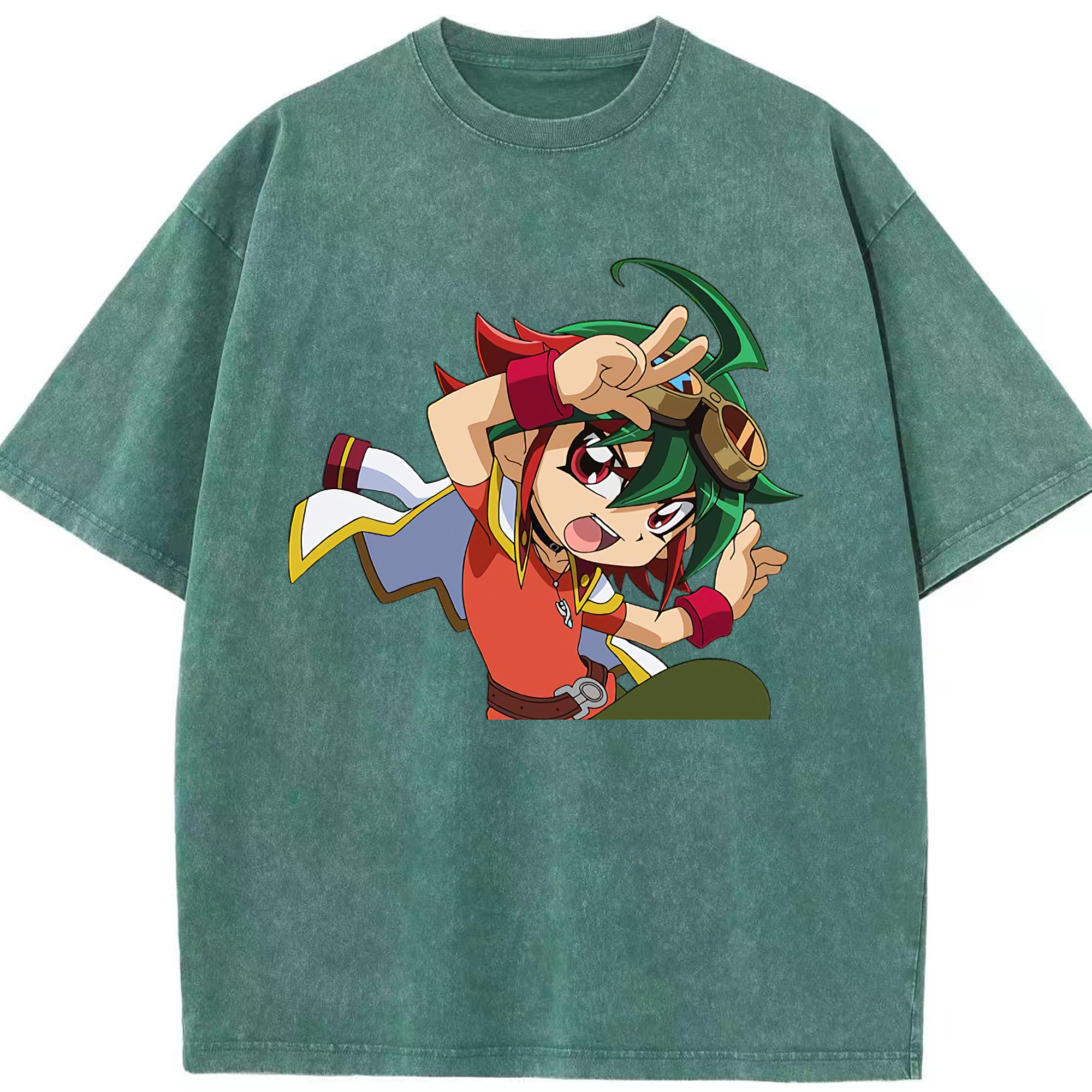 （画像用） 遊☆戯☆王 Yu-Gi-Oh! 綿100% ヴィンテージ風 半袖Tシャツ（フロントプリント）